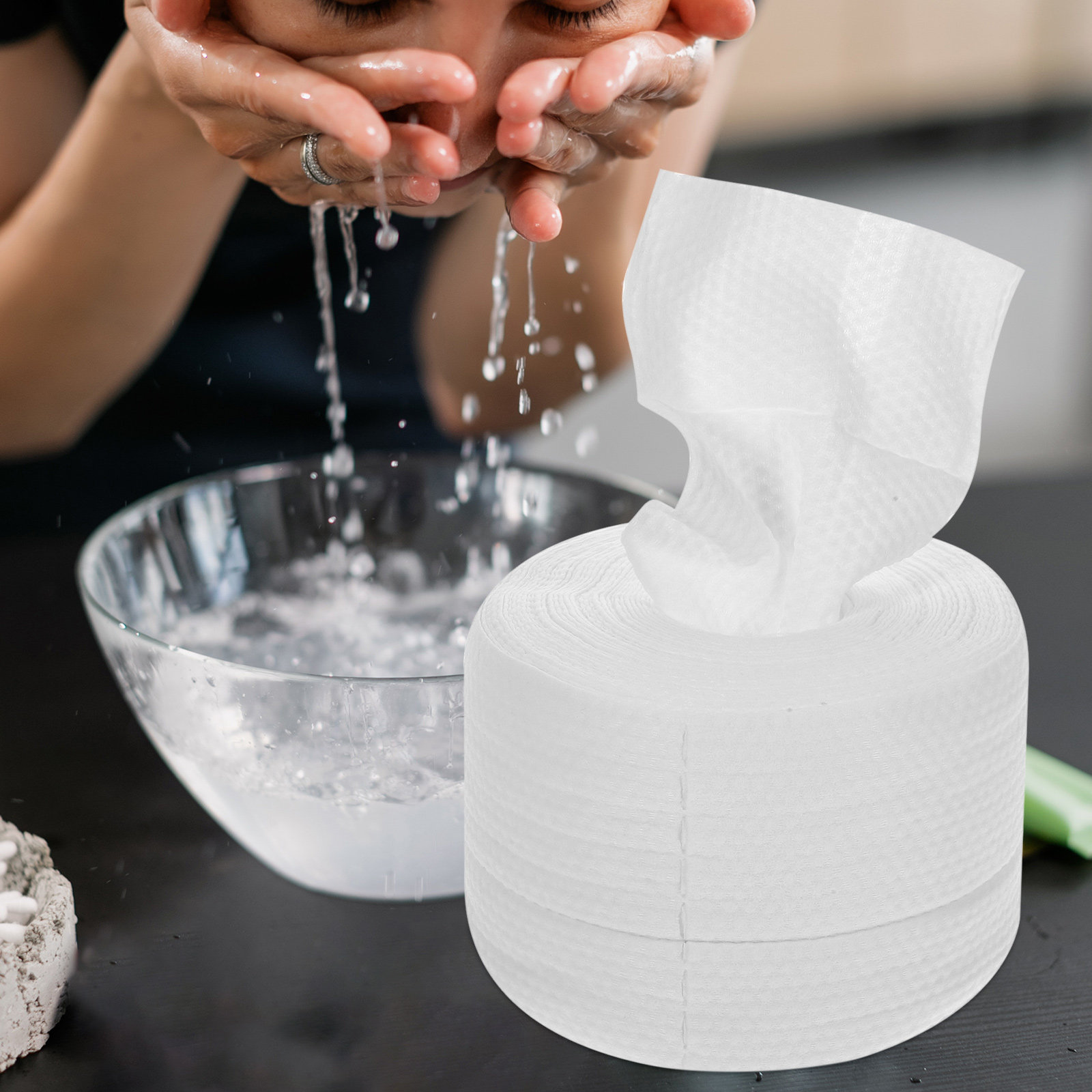 60 Toalhas Faciais Descartávei - Skincare Routine avaliação e preço