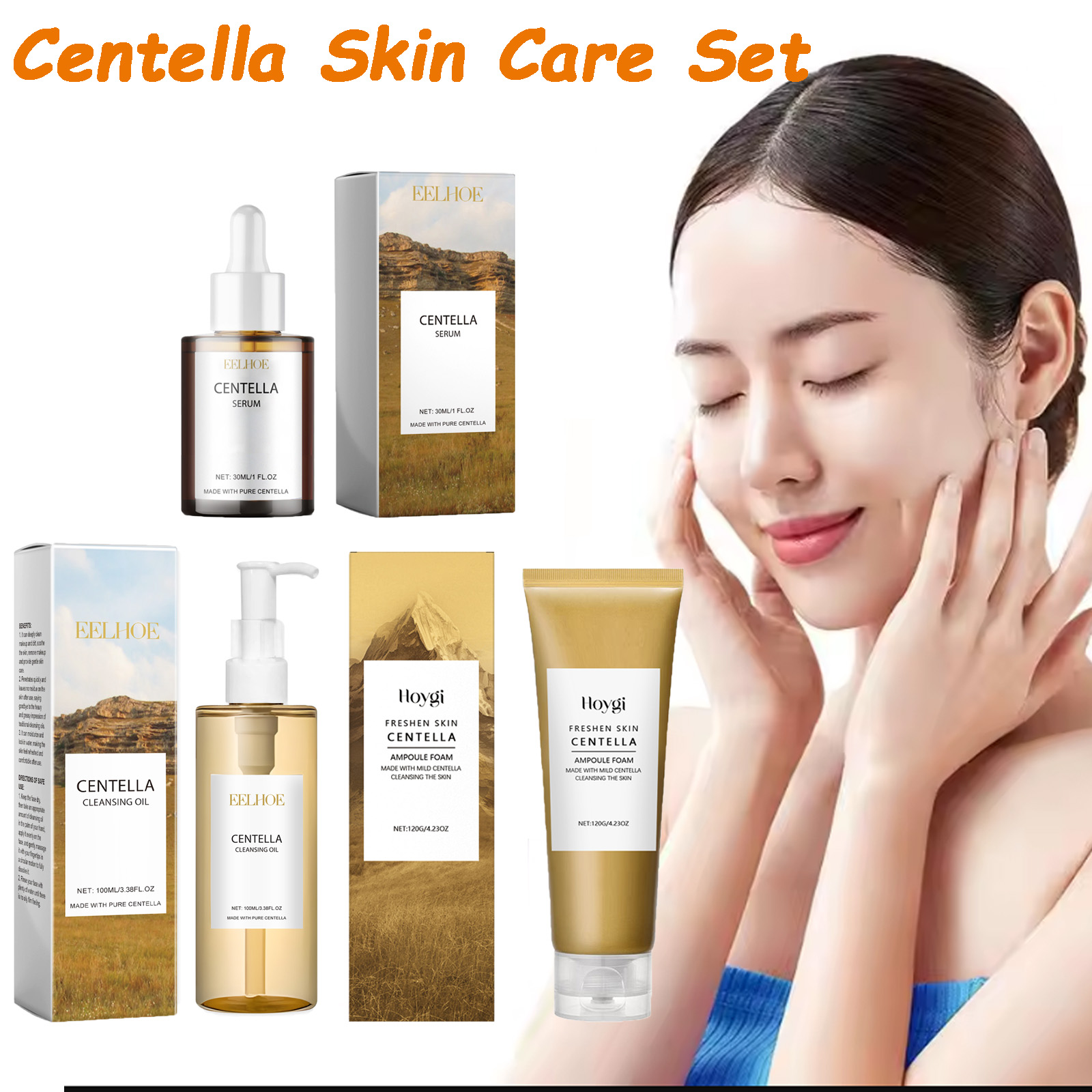 Centella conjunto de cuidados  - Skincare Routine avaliação e preço