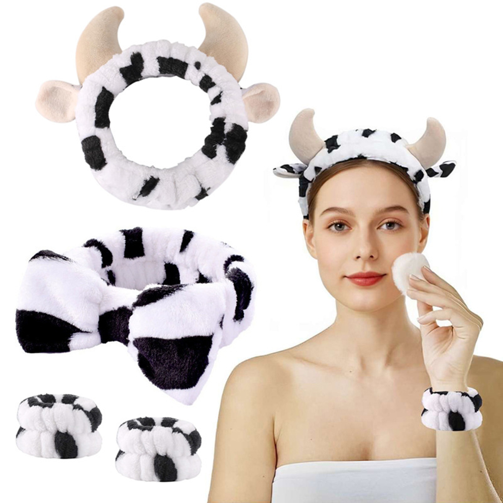 4 pçs 3d vaca bandana super bo - Skincare Routine avaliação e preço