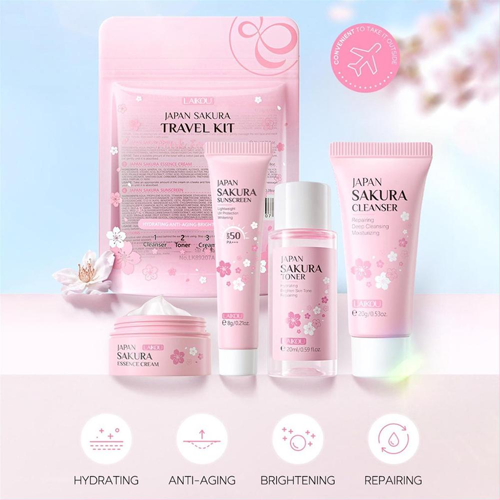 Sakura conjunto de cuidados co - Skincare Routine avaliação e preço